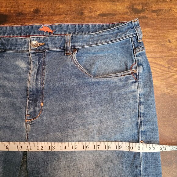 Tommy Bahama Jeans Mens 40x30 Caico Authentic Stretch Comfort Denim Medium Light - Picture 8 of 11